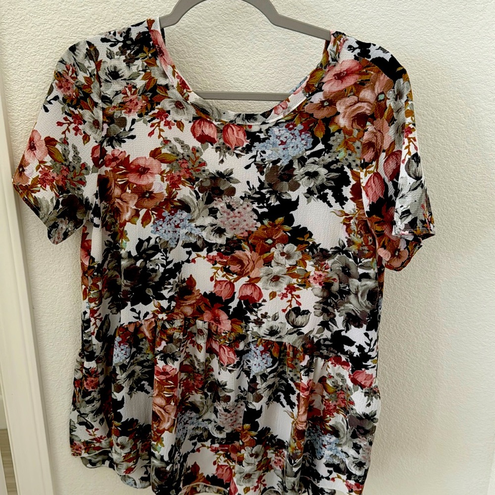 Marie B peplum top